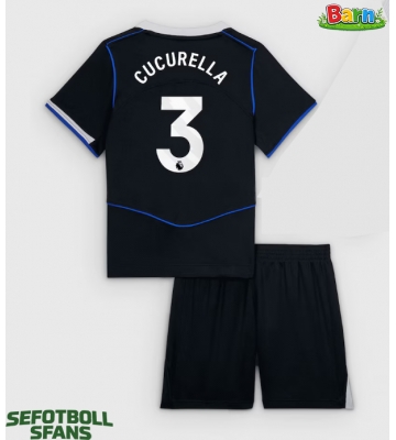Chelsea Marc Cucurella #3 Tredjeställ Barn 2025-26 Kortärmad (+ Korta byxor)